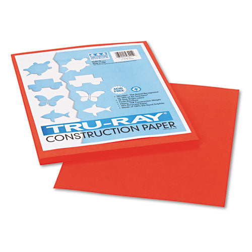 Image of Pacon® P103002 Tru-Ray Construction Paper, 76 lb Text Weight, 9 x 12, Orange, 50/Pack
