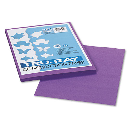 Image of Pacon® P103009 Tru-Ray Construction Paper, 76 lb Text Weight, 9 x 12, Violet, 50/Pack