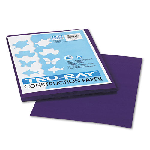 Image of Pacon® P103019 Tru-Ray Construction Paper, 76 lb Text Weight, 9 x 12, Purple, 50/Pack