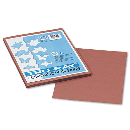 Image of Pacon® P103025 Tru-Ray Construction Paper, 76 lb Text Weight, 9 x 12, Warm Brown, 50/Pack