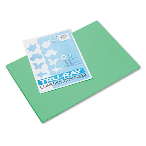 Image of Pacon® P103038 Tru-Ray Construction Paper, 76 lb Text Weight, 12 x 18, Festive Green, 50/Pack