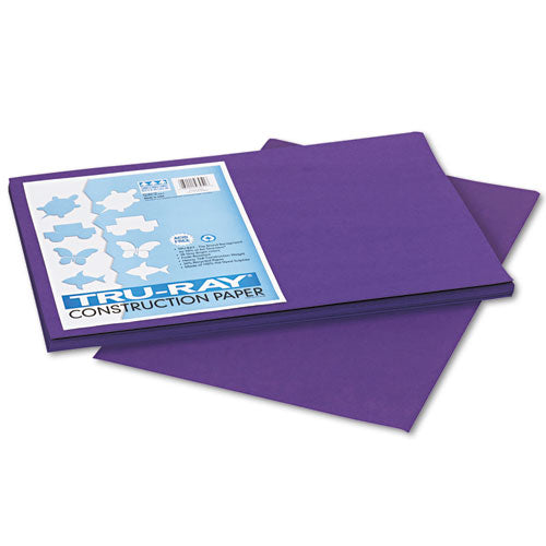 Image of Pacon® P103051 Tru-Ray Construction Paper, 76 lb Text Weight, 12 x 18, Purple, 50/Pack