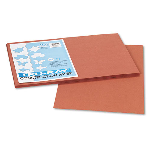 Image of Pacon® P103057 Tru-Ray Construction Paper, 76 lb Text Weight, 12 x 18, Warm Brown, 50/Pack