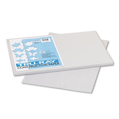 Image of Pacon® P103059 Tru-Ray Construction Paper, 76 lb Text Weight, 12 x 18, Gray, 50/Pack