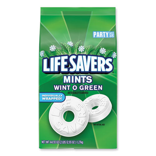 Image of LifeSavers® MMM29060 Hard Candy Mints, Wint-O-Green, 44.93 oz Bag