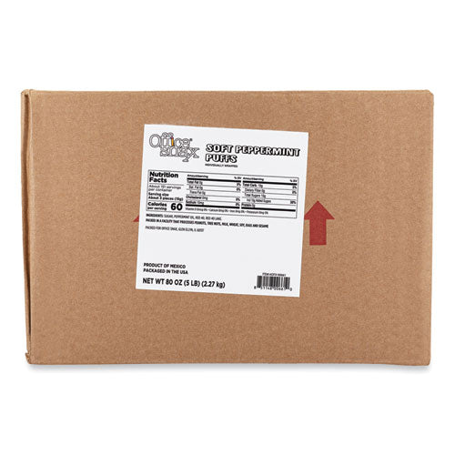 Image of Office Snax® 00661 Candy Assortments, Peppermint Puffs Candy, 5 lb Carton