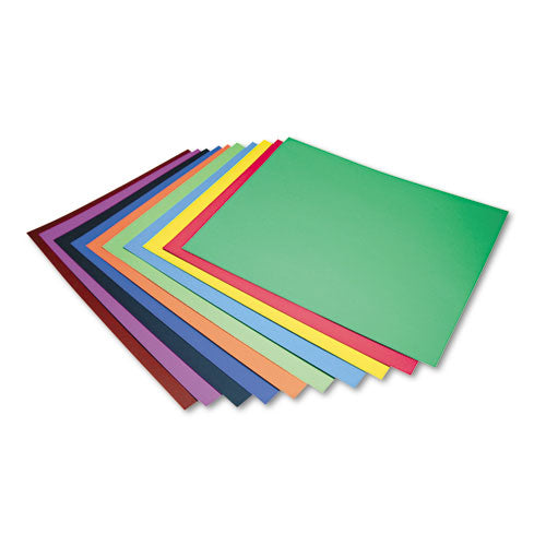 Image of Pacon® P5487 Four-Ply Railroad Board, 22 X 28, Assorted, 100/carton