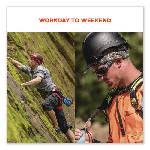 Image of ergodyne® 12301 Chill-Its 6700 Cooling Bandana Polymer Tie Headband, One Size Fits Most, Lime