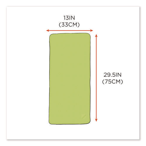 Image of ergodyne® 12439 Chill-Its 6602 Evaporative PVA Cooling Towel, 29.5 x 13, One Size Fits Most, PVA, Hi-Vis Lime