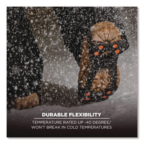 Image of ergodyneÂ® Ice Cleats,Slip-On,Steel Studs,f/5-8 Boots,Medium,2/PR,BK