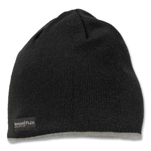Image of ergodyne® 16818 N-Ferno 6818 Knit Winter Hat Fleece Lined, One Size Fits Most, Black