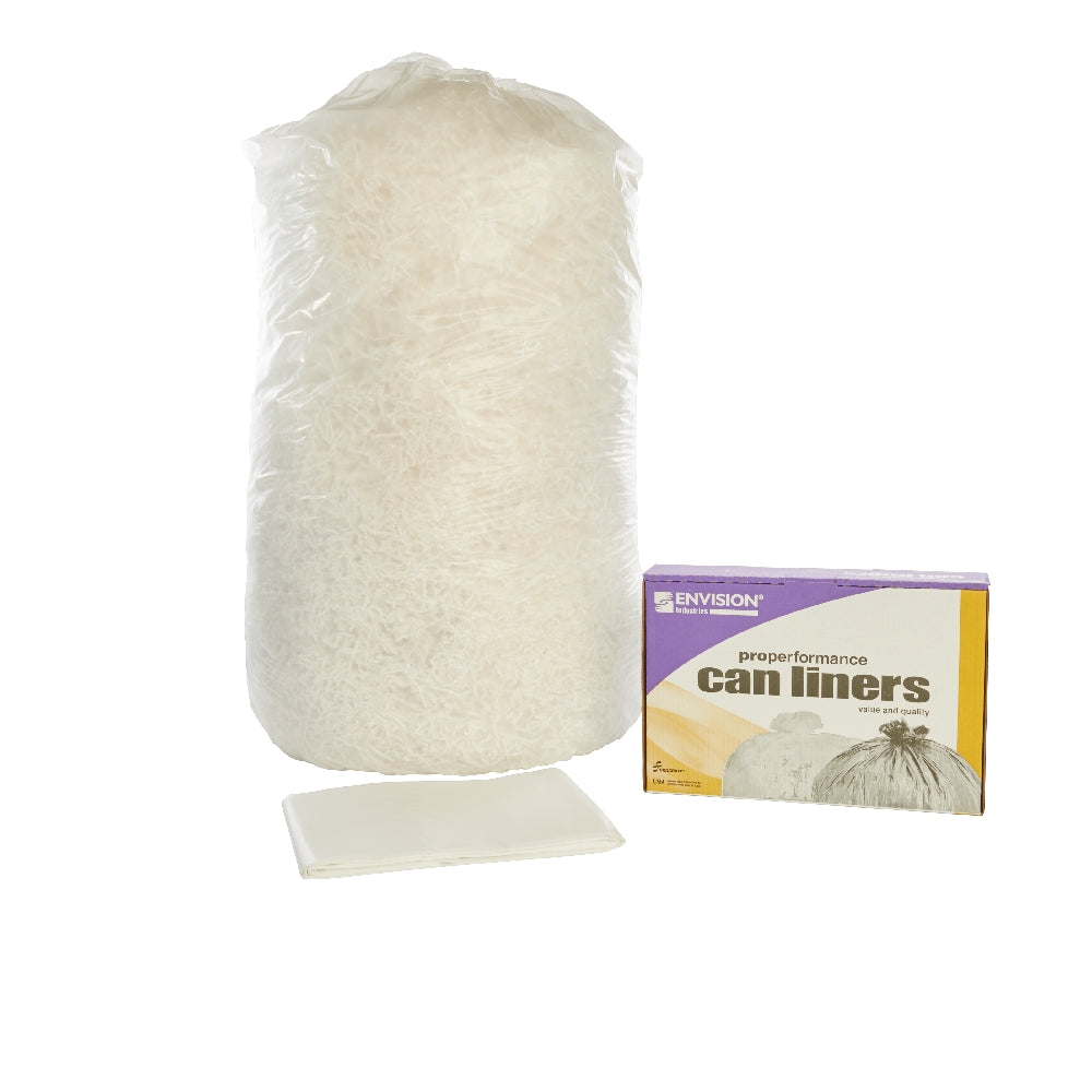 Image of SKILCRAFT® ProPerformance Can Liners, Linear Low Density, Extra Heavy Duty, Clear, 38" x 65" - 1.2mil