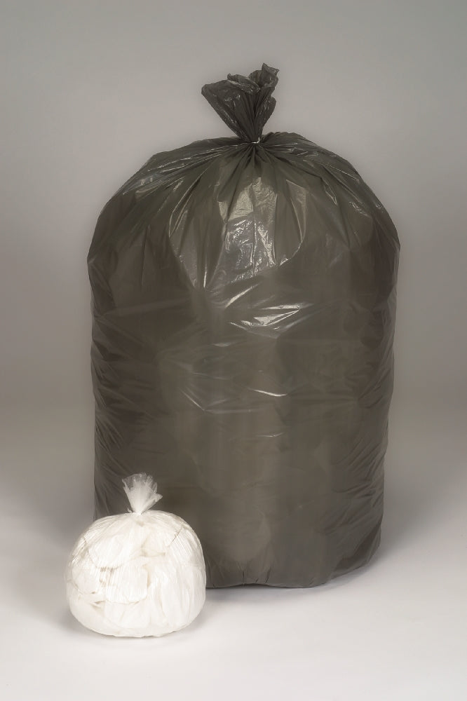 Image of SKILCRAFT® Coreless Roll Can Liners, Heavy Duty, Gray, 38" x 58" - 60 Gallon - 1.0mil