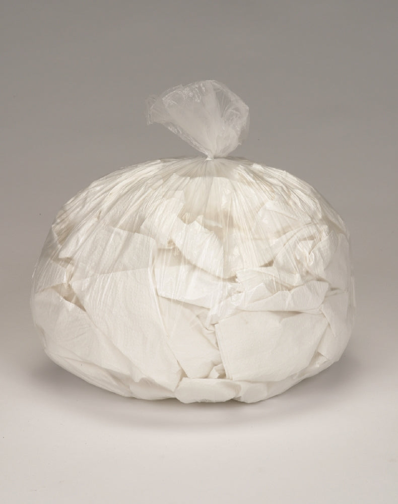 Coreless Roll Can Liners, Regular Duty, Natural, 24" x 33" - 10-15 Gallon