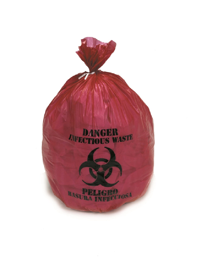 Image of SKILCRAFT® Medical Isolation Bags Puncture and Tear Resistant Linear, Low Density, Infectious Waste Collection, 1.2mil, 30-1/2" x 43" - Rack Bag