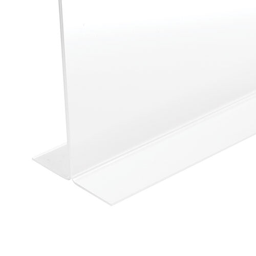 Image of deflecto® 879301 Anti-Glare Stand Up Double Sided Sign Holder, 8.5 X 11, Clear