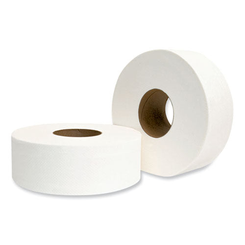 Image of GEN GEN202 JRT Jumbo Bath Tissue, Septic Safe, 2-Ply, 3.25" x 720 ft, White, 12 Rolls/Carton