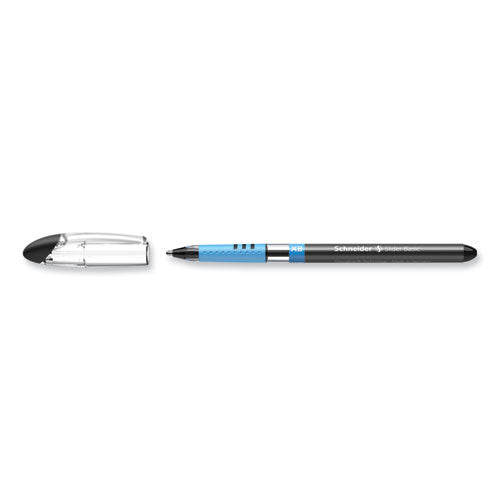 Image of Schneider® 151201 Slider Basic Ballpoint Pen, Stick, Extra-Bold 1.4 mm, Black Ink, Black Barrel, 10/Box