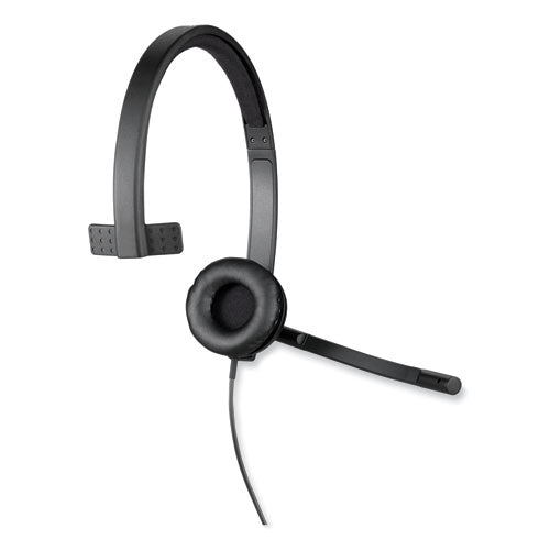 Image of Logitech® 981-000570 H570e Monaural Over The Head Wired Headset, Black