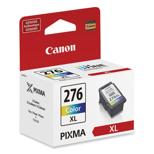 Image of Canon® 4987C001 4987C001 (CL-276XL) Chromalife 100 High-Yield Ink, 300 Page-Yield, Tri-Color
