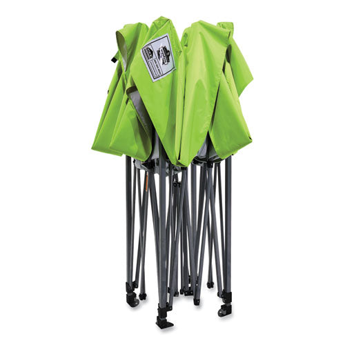 Image of ergodyne® 12910 Shax 6010 Lightweight Pop-Up Tent, Single Skin, 10 ft x 10 ft, Polyester/Steel, Lime