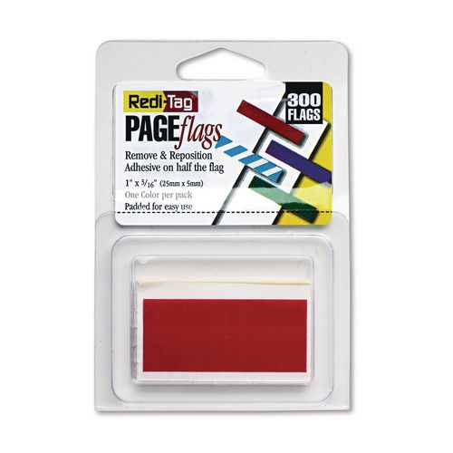 Image of Redi-Tag® B20022 Removable/reusable Page Flags, Red, 300/pack