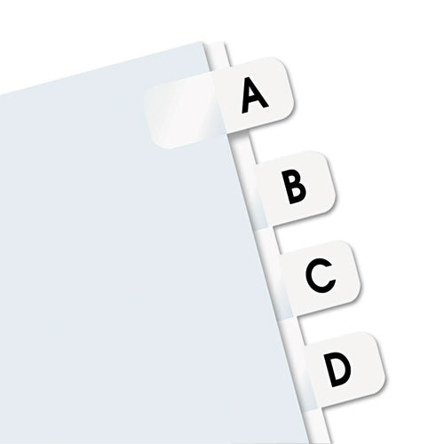 Image of Redi-Tag® B31005 Legal Index Tabs, Preprinted Alpha: A to Z, 1/12-Cut, White, 0.44" Wide, 104/Pack