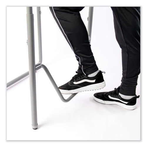 Image of Safco® 1221DE AlphaBetter 2.0 Height-Adjust Student Desk with Pendulum Bar, 27.75 x 19.75 x 22 to 30, Dry Erase