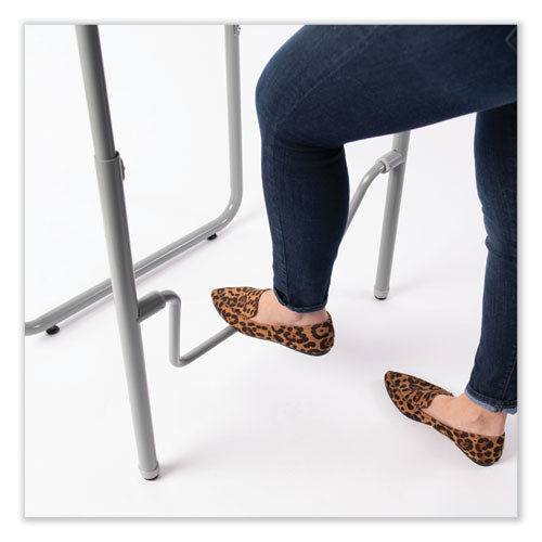 Image of Safco® 1221DE AlphaBetter 2.0 Height-Adjust Student Desk with Pendulum Bar, 27.75 x 19.75 x 22 to 30, Dry Erase