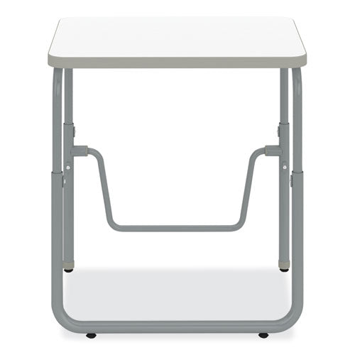 Image of Safco® 1221DE AlphaBetter 2.0 Height-Adjust Student Desk with Pendulum Bar, 27.75 x 19.75 x 22 to 30, Dry Erase