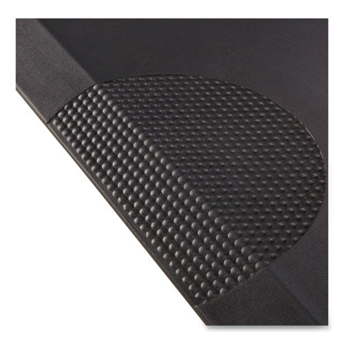 Image of Safco® 2111BL Anti-Fatigue Mat, Rectangular, Black Textured Surface, 24" x 36"