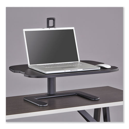 Image of Safco® 2180BL Stance Height-Adjustable Laptop Stand, 26.9 x 18 x 1.25 to 15.75, Black, Supports 15 lbs