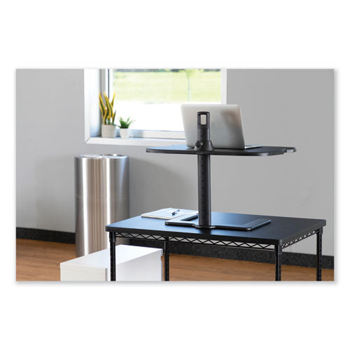 Image of Safco® 2180BL Stance Height-Adjustable Laptop Stand, 26.9 x 18 x 1.25 to 15.75, Black, Supports 15 lbs