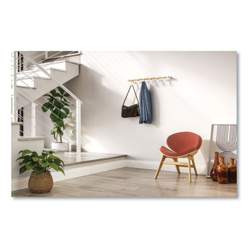 Image of Safco® 4264WH Resi Coat Wall Rack, 6 Hook, 36.25w x 4.25d x 6h, White