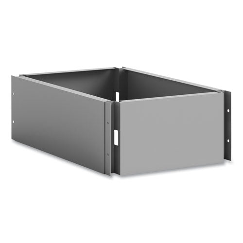 Image of Safco® 5519GR Single Continuous Metal Locker Base Addition, 11.7w x 16d x 5.75h, Gray
