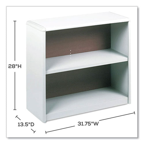 Image of Safco® 7170GR ValueMate Economy Bookcase, Two-Shelf, 31.75w x 13.5d x 28h, Gray