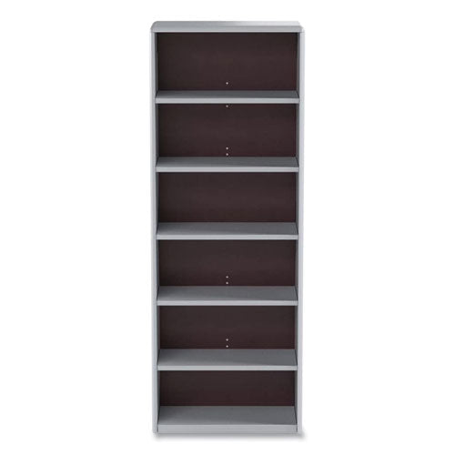 Image of Safco® 7174GR ValueMate Economy Bookcase, Six-Shelf, 31.75w x 13.5d x 80h, Gray