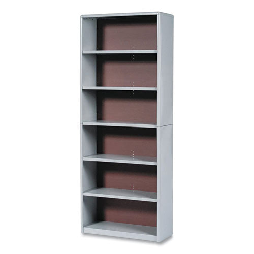 Image of Safco® 7174GR ValueMate Economy Bookcase, Six-Shelf, 31.75w x 13.5d x 80h, Gray