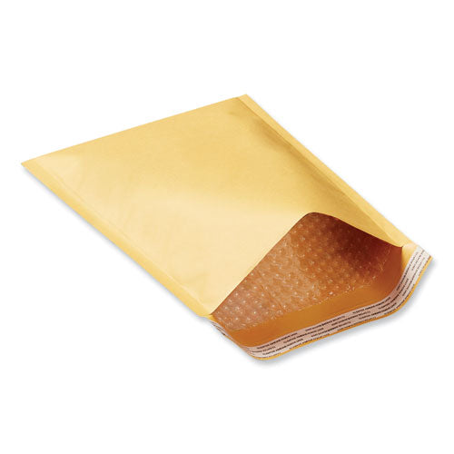 Image of UniversalÂ® Peel Seal Strip Cushioned Mailer, #000, Extension Flap, Self-Adhesive Closure, 4 x 8, 25/Carton