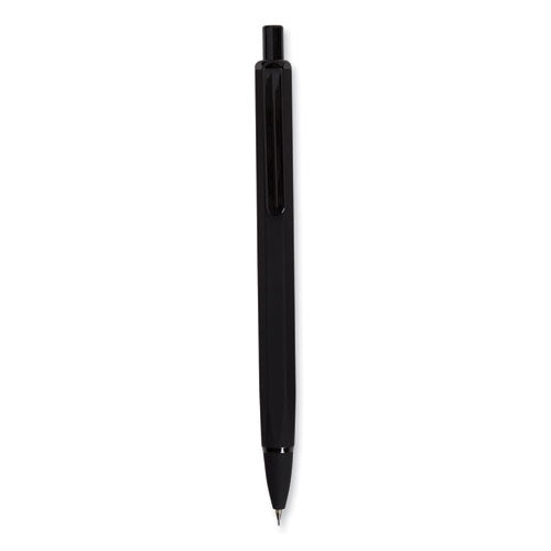 Image of U Brands 5008U01-24 Cambria Soft Touch Mechanical Pencil, 0.7 mm, HB (#2), Black Lead, Black Barrel, 12/Pack