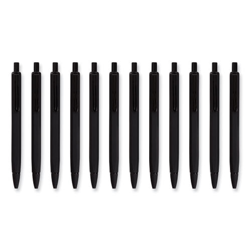 Image of U Brands 5008U01-24 Cambria Soft Touch Mechanical Pencil, 0.7 mm, HB (#2), Black Lead, Black Barrel, 12/Pack