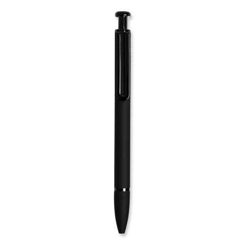 Image of U Brands 3786U01-24 Monterey Soft Touch Ballpoint Pen, Retractable, Medium 1 Mm, Black Ink, Midnight Barrel, 12/pack