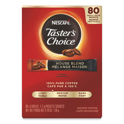 Image of Nescafe® 11005773 Taster's Choice Stick Pack, House Blend, 80/box