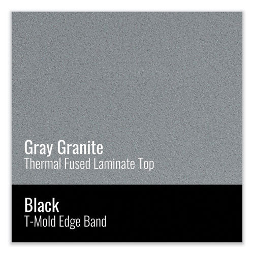 Image of Correll® 2448TF15954P Height-Adjustable Activity Tables, Rectangular, 48w x 24d x 10h, Gray Granite, 4/Pallet