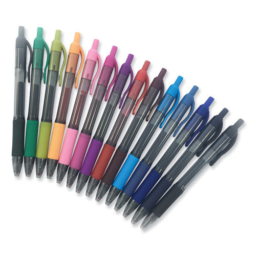 Image of Zebra® 46824 Sarasa Dry Gel X20 Gel Pen, Retractable, Medium 0.7 Mm, Assorted Ink And Barrel Colors, 14/pack