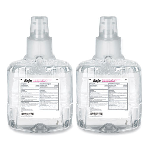 Image of GOJO® 1912-02 Antibacterial Foam Hand Wash Refill, For LTX-12 Dispenser, Plum Scent, 1,200 mL, 2/Carton