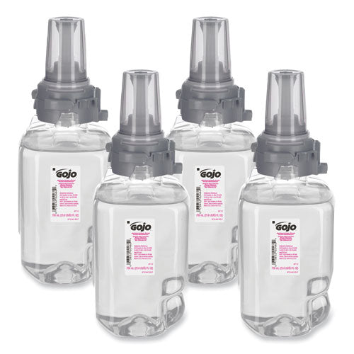 Image of GOJO® 8712-04 Antibacterial Foam Hand Wash Refill for ADX-7 Dispensers, Plum Scent, 700 mL, 4/Carton