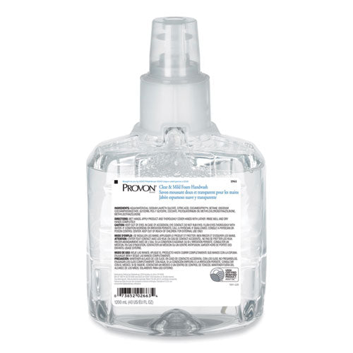 Image of PROVON® 1941-02 Clear and Mild Foam Hand Wash Refill, Unscented, 1,200 mL, 2/Carton