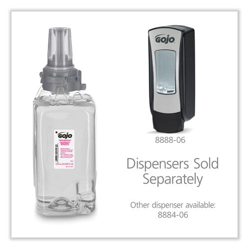 Image of GOJO® 8812-03 Antibacterial Foam Hand Wash Refill, For ADX-12 Dispenser, Plum Scent, 1,250 mL, 3/Carton