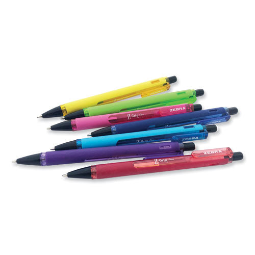 Image of Zebra® 55403 Z-Grip Plus Mechanical Pencil, 0.7mm, HB (#2), Black Lead, Assorted Barrel Colors, 3/Pack
